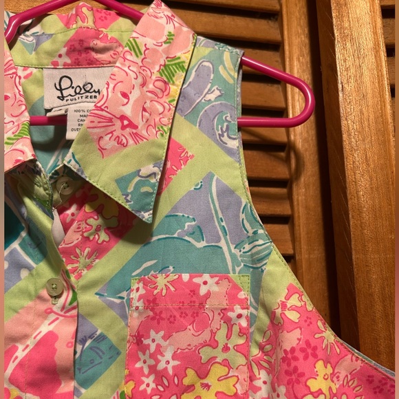 Lilly Pulitzer Colorful Pastel Collared Dress - Picture 6 of 16
